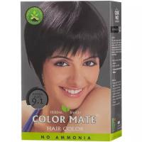 Color Mate Натуральная краска травяная, 9.1 natural black, 75 г