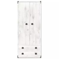 БРВ-Мебель Шкаф платяной двухдверный с двумя ящиками шириной 80 см Индиана JSZF 2D2S без полок сосна каньйон