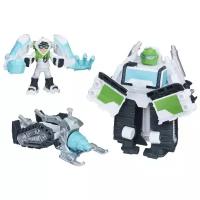 Трансформер Playskool Transformers Билдер. Набор спасателей (Трансформеры-спасатели) C0333, белый/серый/голубой