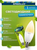 Светодиодная лампа Ergolux LED-C35-11W-E14-3K