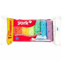 Губки YORK Колор Люкс 6+1 шт