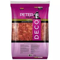 Щепа декоративная PETER PEAT Deco Line красная, 60 л