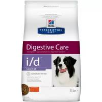 Сухой диетический корм для собак Hill's Prescription Diet i/d Low Fat Digestive Care при расстройствах пищеварения с низким содержанием жира, с курицей, 1,5 кг