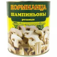 Шампиньоны Кормилица соленые резаные, 230 г, 425 мл