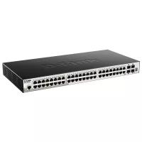 D-Link Сетевое оборудование DGS-1510-52X A2A PROJ Настраиваемый L2+ стекируемый коммутатор с 48 портами 10 100 1000Base-T и 4 портами 10GBase-X SFP+