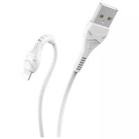 Кабель Hoco X37 USB - Lightning для быстрой зарядки Apple, iPhone, iPad, AirPods, кабель зарядка для айфон 1м 1 м, 1 шт, белый