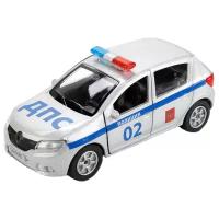 Легковой автомобиль ТЕХНОПАРК Renault Sandero (SB-17-61-RS(P)-WB) 1:32, 12 см, серебристый