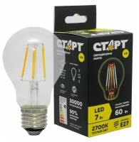 Лампа светодиодная СТАРТ LED F-GLS, E27, 7 Вт, GLS