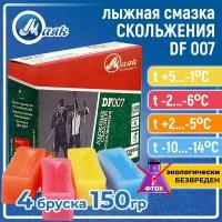 Парафин для лыж / Лыжная мазь скольжения Ancor Sport ДФ-007, 4 шт. 150 г. t (-5+2 C) (-1+5 C) (-10-14 C) (-2 -6 C)