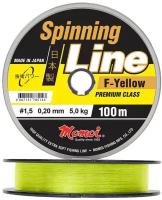 Леска Momoi Spinning Line F-Yellow 100м 0.30мм 10кг