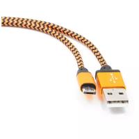 Data-кабели Cablexpert Кабель Cablexpert CC-mUSB2oe1m, microUSB - USB, 1 м, зарядка + передача данных, оранжевый