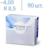 Контактные линзы 1 Day Acuvue TruEye with HydraClear (90 pack), 8,5, -4,00