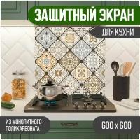 Защитный экран для кухни 600 х 600 х 3 мм 