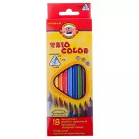 KOH-I-NOOR Карандаши цветные Triocolor, 18 цветов (3133018004KS)