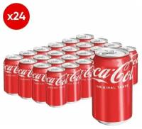 Coca Cola classic Турция ORIJINAL TAT уп 24 шт, жестяная банка 0,33 л