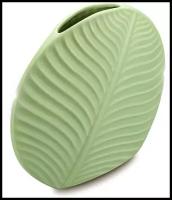 Керамическая ваза Solmax, зеленая, 24 см