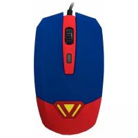 Мышь CBR CM 833 Superman Blue-Red USB