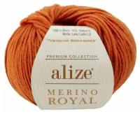 Пряжа Alize Merino Royal - 2 шт, 89 терракот, 100 м/50 г, 100% мериносовая шерсть /Ализе мерино роял/