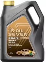 Синтетическое моторное масло S-OIL SEVEN GOLD#9 PAO C3 5W-30, 4 л