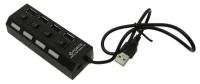 Переходник USB HUB Smartbuy на 4 порта (SBHA-7204-B) черный