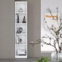 Стеллаж для книг / напольный стеллаж для хранения SKYLAND SIMPLE SR-5U, белый, 38.6х35.9х181.5 см