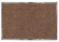 Коврик входной ворсовый влаго-грязезащитный лайма/любаша, 90×120 см, ребристый, толщина 7 мм, коричневый