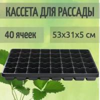Кассета для рассады, 40 ячеек - для выращивания растений с целью их последующей высадки на огороде или в саду. Для всех овощных и цветочных культур