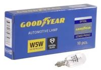 Лампа подсветки GoodYear GY015205 W5W 12V 5W без цоколя, 10