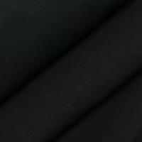 Ткань диагональ черная / диагональ костюмная хлопок 100% / отрез 2 метра