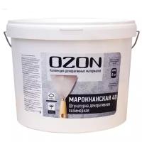 Декоративное покрытие OZON Штукатурка МАРОККАНСКАЯ 40 белый 8 кг