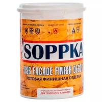 SOPPKA Краска фасадная огнебиозащитная для OSB Facade Finish Decor 1кг. СОП-ОгнеБио-Крас-2-1