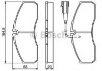 Колодки тормозные передние к-кт BOSCH 0986494278