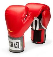 Боксерские перчатки Everlast тренировочные Pu Pro Style Anti-Mb красные 16 унций 16 унций