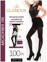 Колготки Glamour Microfiber, 100 den, размер 5, черный