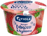 Йогурт Viola клубника пастеризованный 2.6%