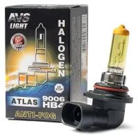 Галогенная лампа AVS ATLAS ANTI-FOG BOX желтый HB4/9006.12V.55W, 1 шт