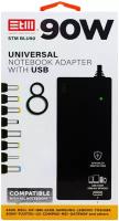 Универсальный блок питания, зарядка, адаптер для ноутбука, 90Вт, USB, 8 коннекторов