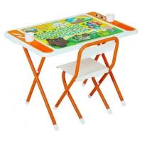 Комплект дэми стол + стул Damibaby evro Винни Пух 80x55 см белый/оранжевый