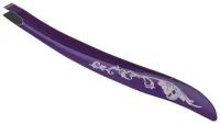 Dewal Beauty Пинцет для бровей TW-07, фиолетовый