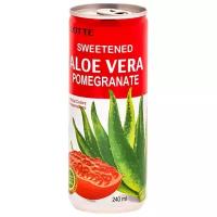 Напиток сокосодержащий Lotte Aloe Vera Pomegranate, 0.24 л, 30 шт