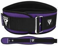 Пояс для пауэрлифтинга и фитнеса RDX X3 6 INCH WEIGHTLIFTING NEOPRENE GYM BELT FOR WOMEN женский, размер M, фиолетовый