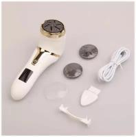 Пемза-пилка для ног электрическая с LED дисплеем, белая