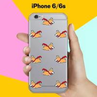 Силиконовый чехол Корги с шарфом на Apple iPhone 6/iPhone 6S