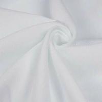 Ткань для шитья. Габардин 100% ПЭ, цвет белый. 1мх1,5м
