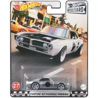 Легковой автомобиль Hot Wheels Custom '67 Pontiac Firebird (GJT68/GRL98), белый