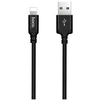 Кабель для iPhone, быстрая зарядка, 2 метра, нейлоновый, передача данных / USB провод для iPad airPods / шнур для разъема Lightning / Hoco. X14