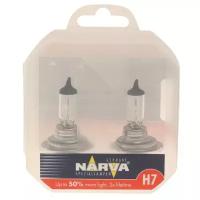 Лампа автомобильная Narva Range Power H7 55W PX26d+50% (2шт) 12V, 483392100