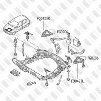 FIXAR FQ0423R Рычаг подвески передний нижний правый