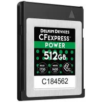 Карта памяти Delkin Devices CFexpress Type B 512Gb Power, чтение 1730, запись 1540 Мбайт/с