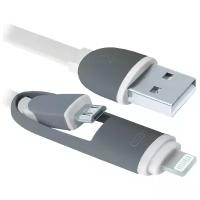 Кабель Defender USB - microUSB/Apple Lightning (USB10-03BP)